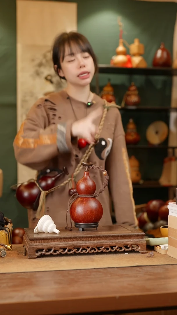 107号精品天然大漆酒葫芦一物一拍~