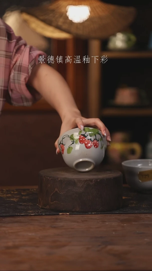 陶瓷景德镇高温釉下手绘陶瓷130
