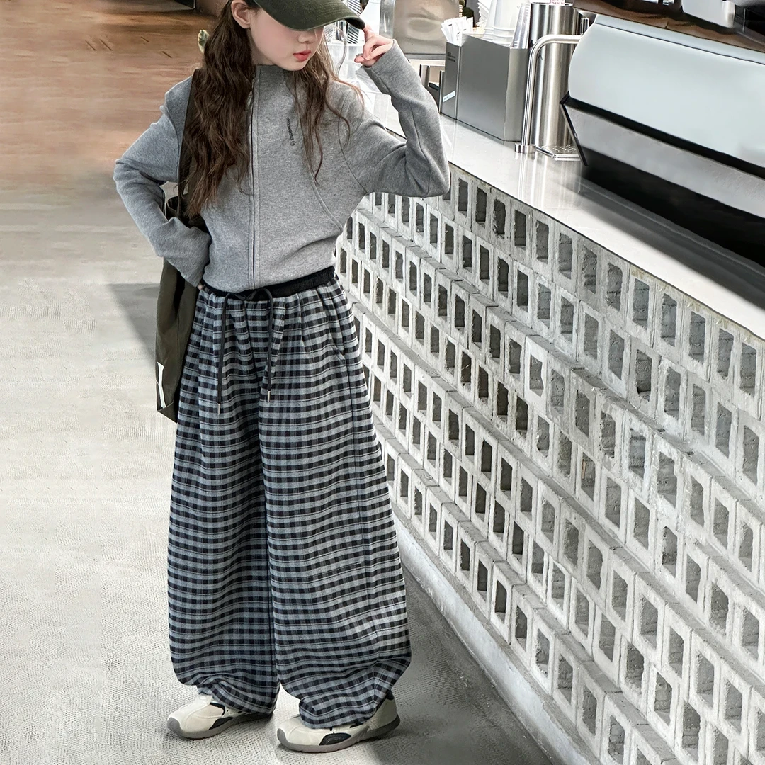 女童套装2025年新款衣服儿童装秋装6-12岁高级感外套裤子两件套潮
