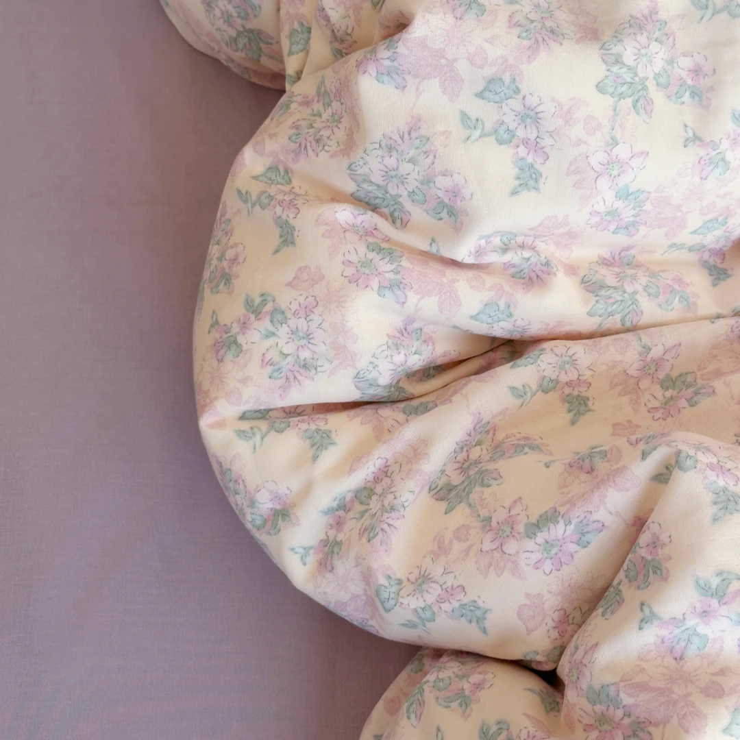 展床上新！2025春夏款~全棉100%纯棉双层纱四件套