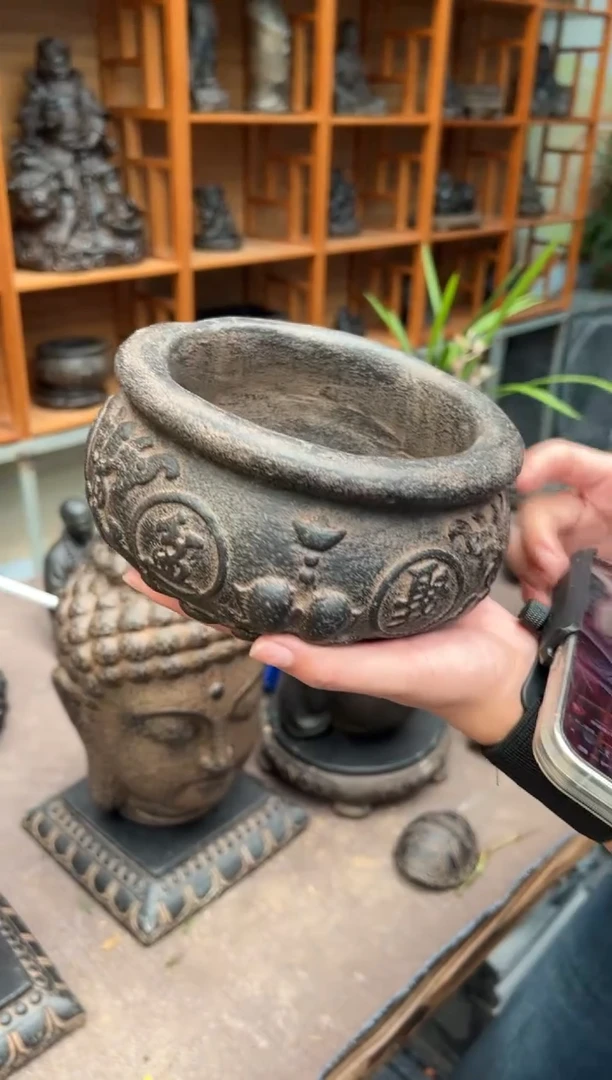 陶土【火山泥】聚宝盆