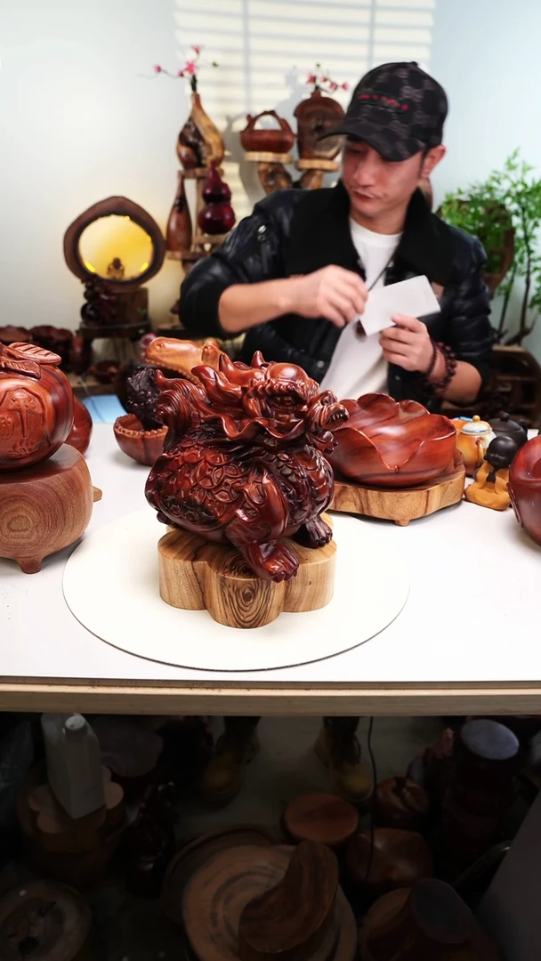 木香樟木摆件/龙龟