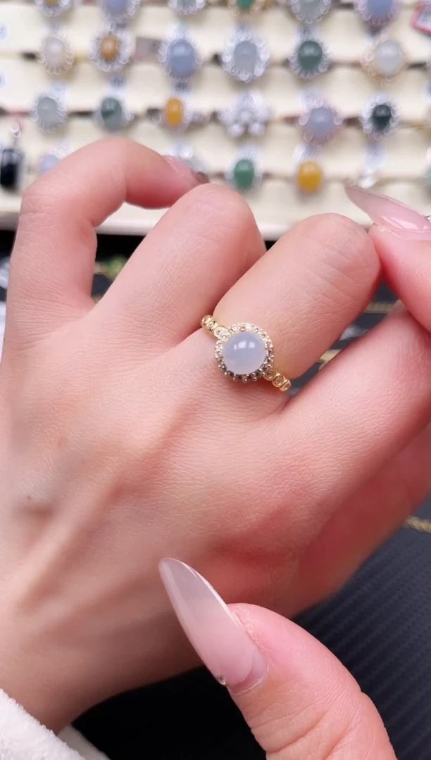 【闪购商品】翡翠戒指未镶嵌天然A货翡翠