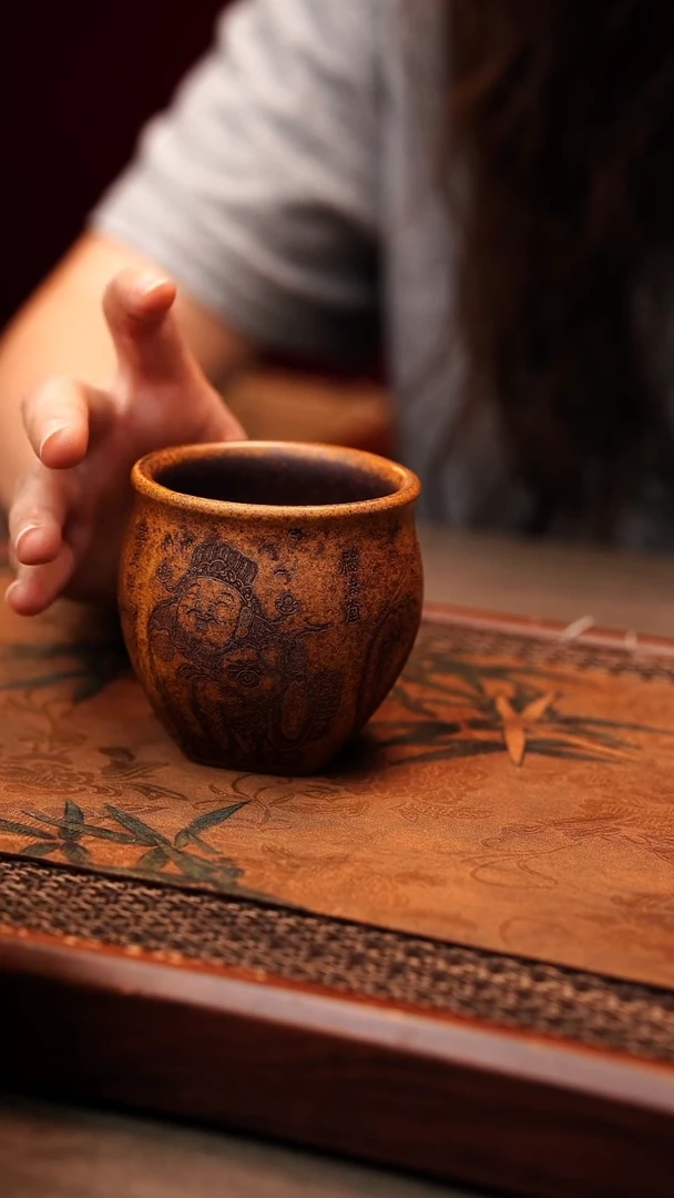 茶杯紫砂宜兴原矿紫砂 全手工制作