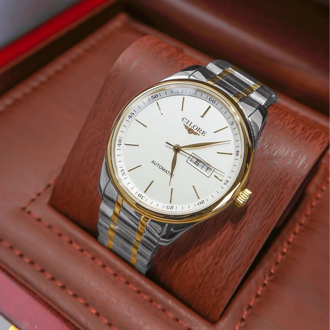 CILORE/西罗名将系列条钉防水时尚简约男款机械腕表