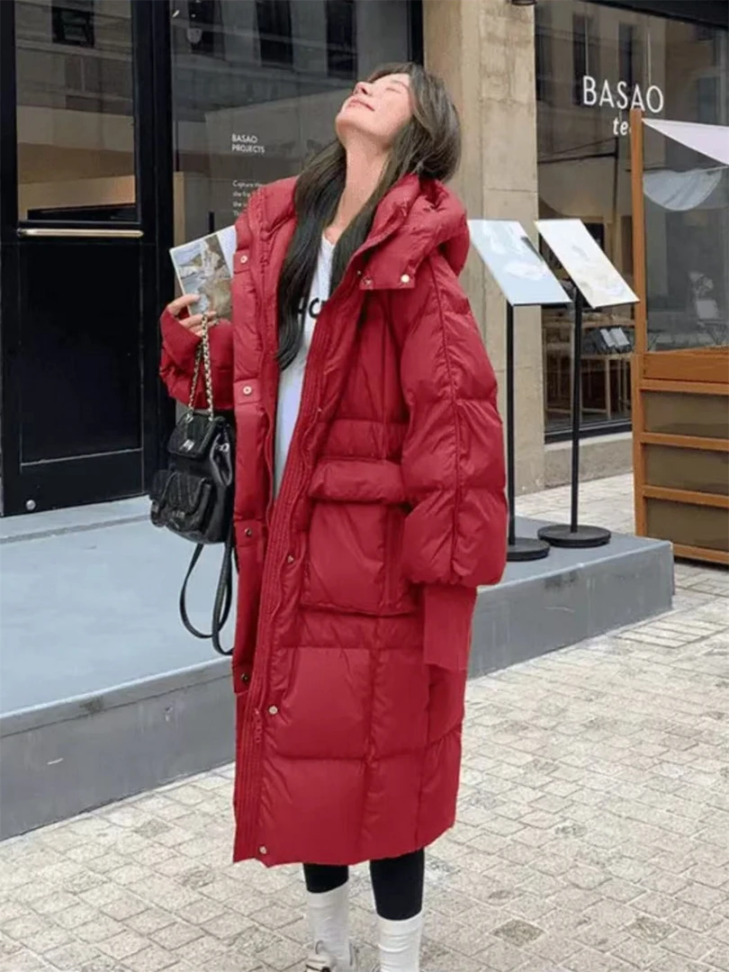 【冬日暖阳】长款羽绒服保暖秋冬时尚短款冬装冬季加厚百搭休闲