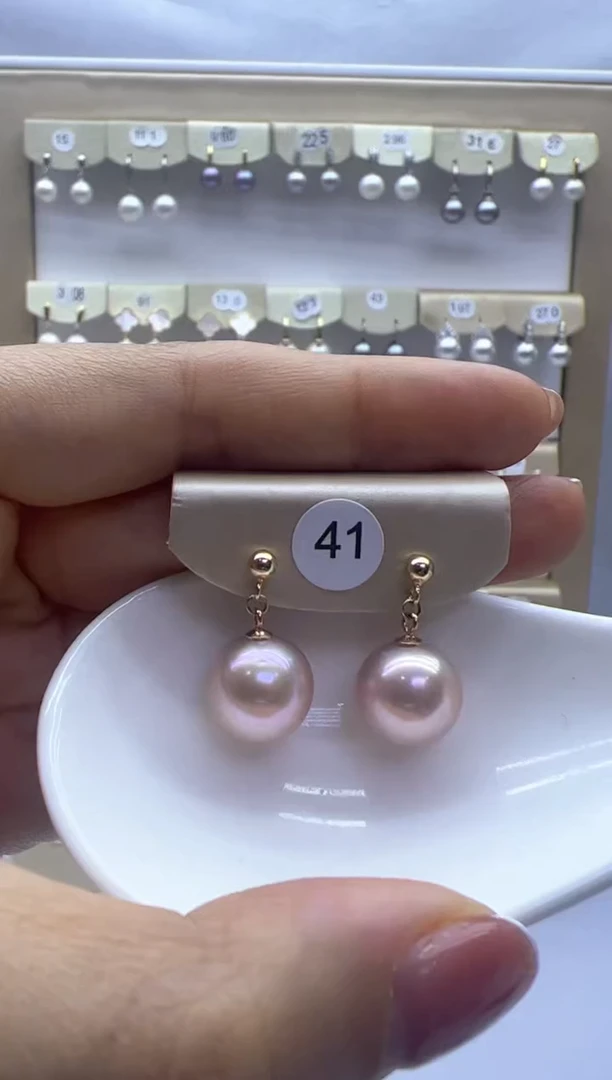 【闪购商品】淡水珍珠耳饰银S925镶嵌41