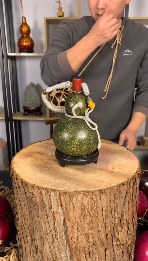 非遗大漆天然酒葫芦一物一拍