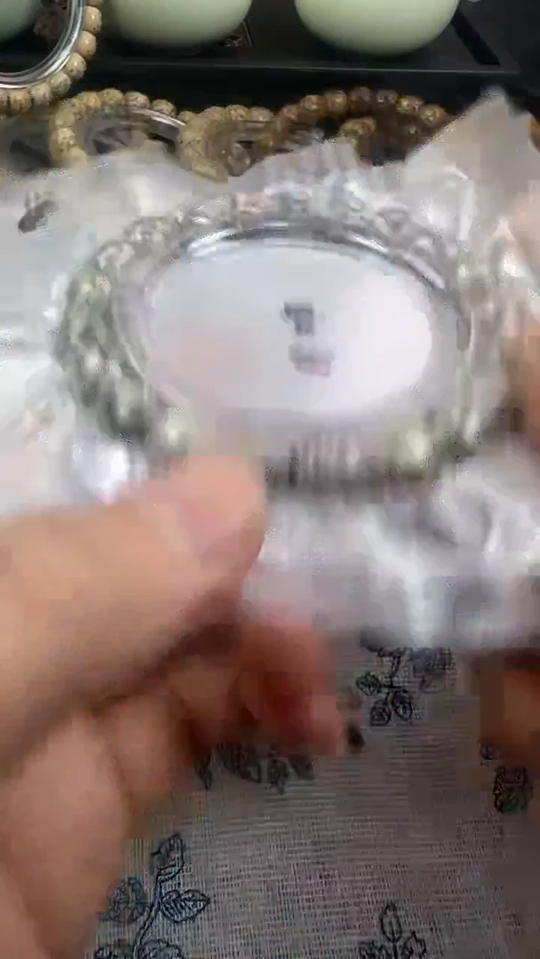 手串星月菩提32石玉料糯冰单圈11×10高透精工福利