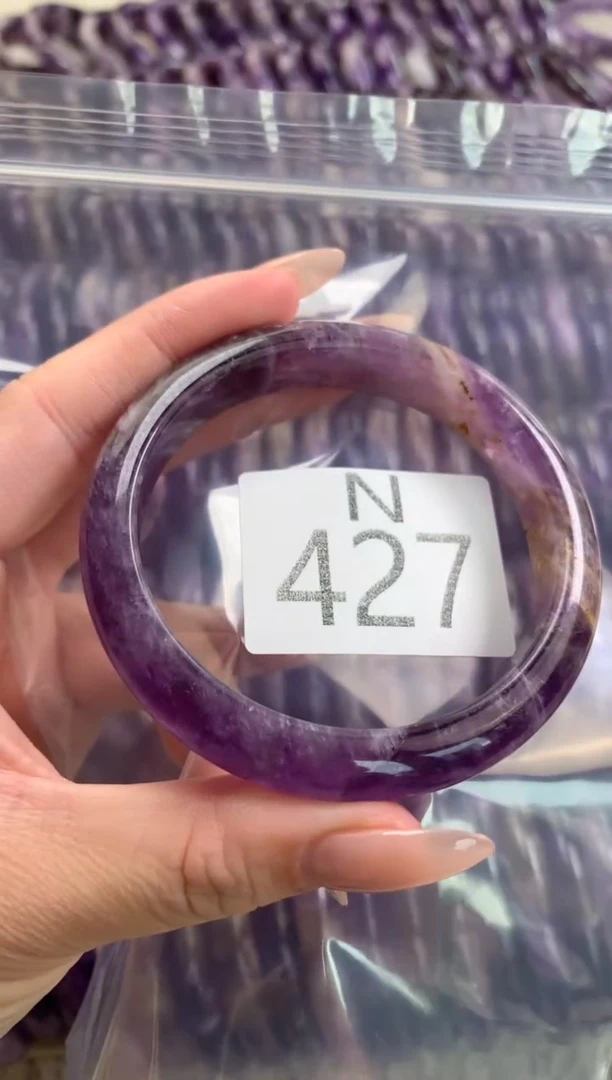 水晶珠宝半成品未镶嵌水晶手镯427-57