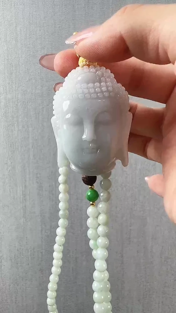 颈饰未镶嵌翡翠佛头