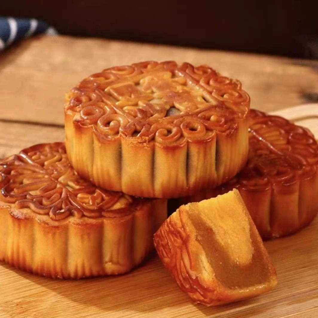 广式蛋黄莲蓉月饼10枚传统中秋经典糕点月饼