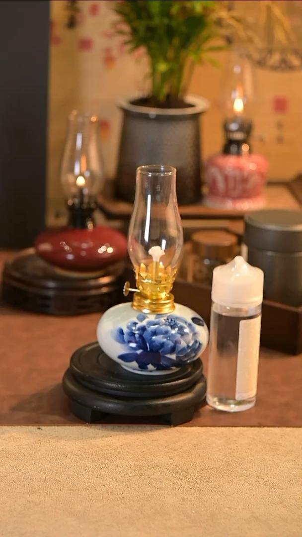 景德镇陶瓷油灯摆件
