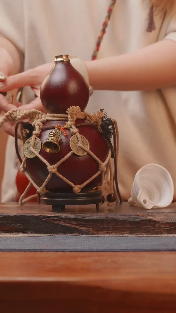 1849号精品大漆葫芦防腐防渗装水茶酒