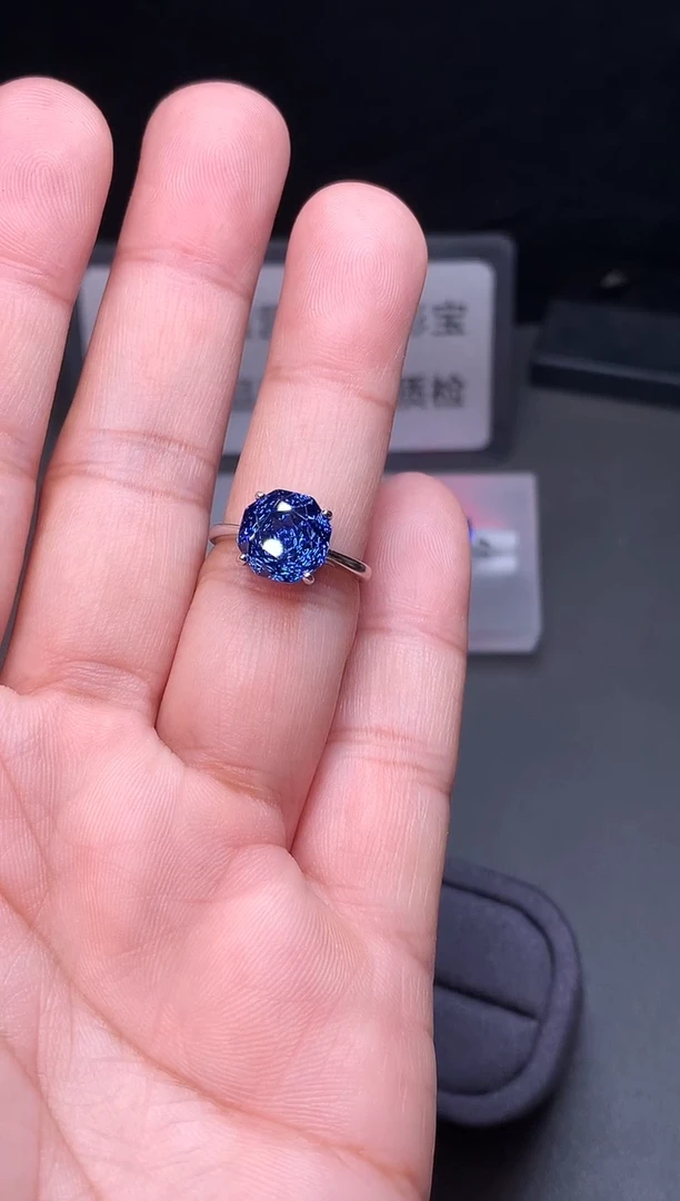 银S925镶嵌戒指托帕石111