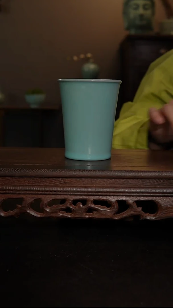 摆件陶原产地原矿仿古釉手工可乐杯