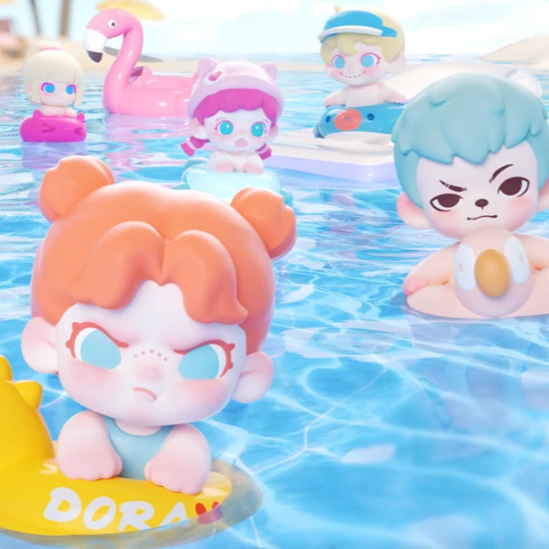 (代拆)TNT mi粒3代泳池派对系列盲盒潮玩公仔手办摆件