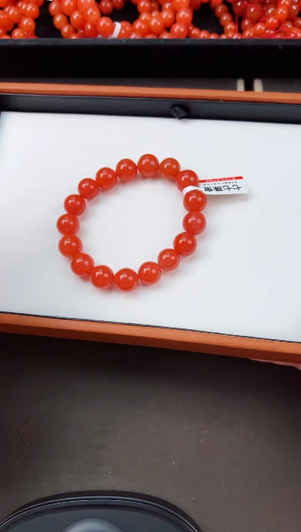 【闪购商品】南红玛瑙手串未镶嵌滴水洞亮光高品12+一条