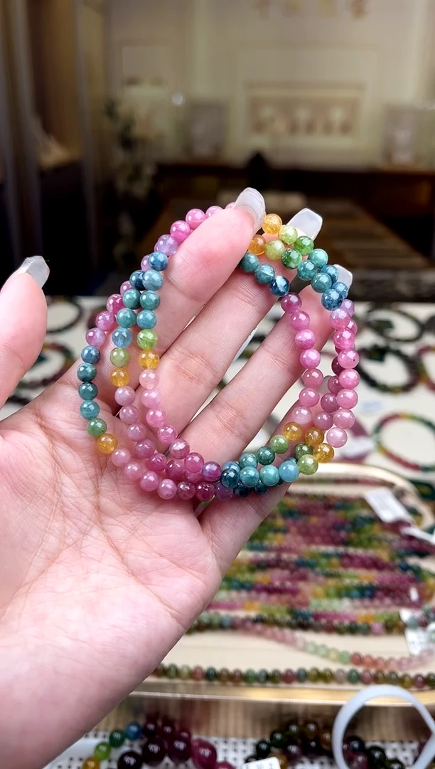 【闪购商品】碧玺/未镶嵌5mm+碧玺多圈多样性发货