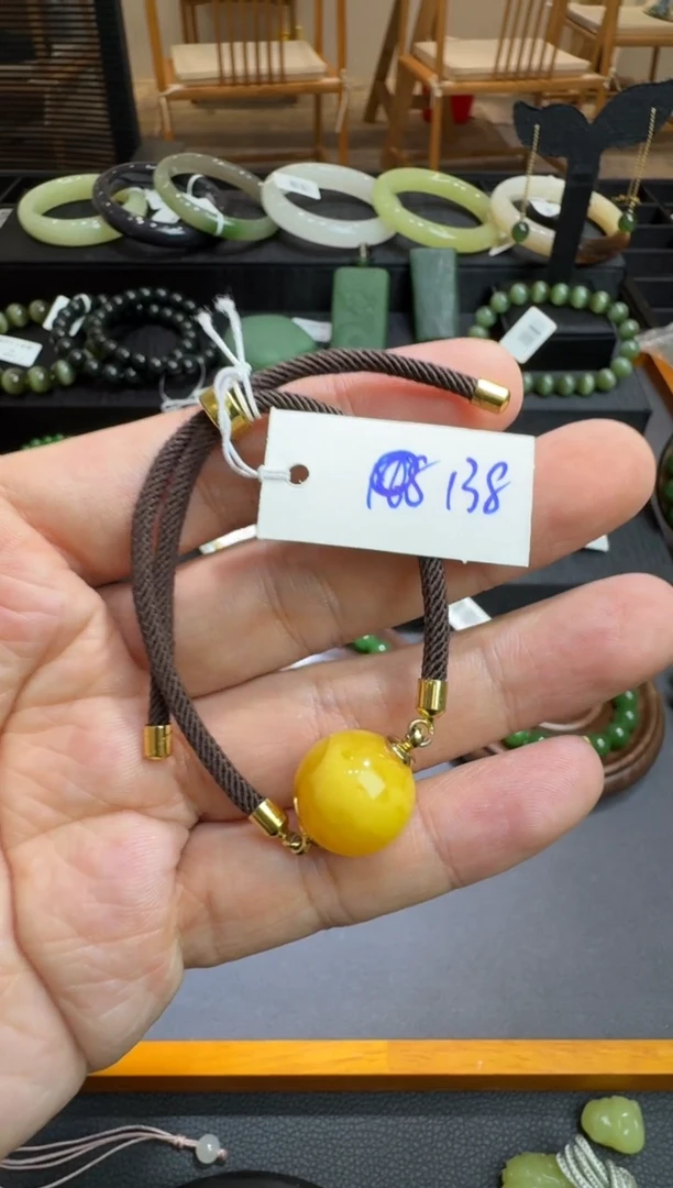 手链琥珀未镶嵌KL单珠手链