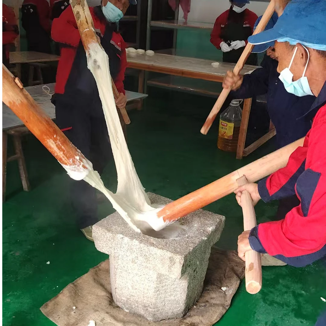 湖南湘西年糕溆浦龙潭白丝糯米糍粑