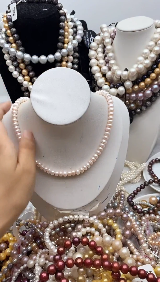 淡水珍珠钛钢颈饰103