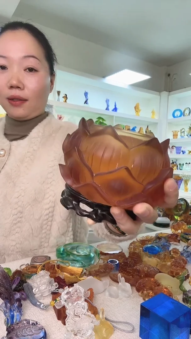 手工艺品琉璃樱****子两个