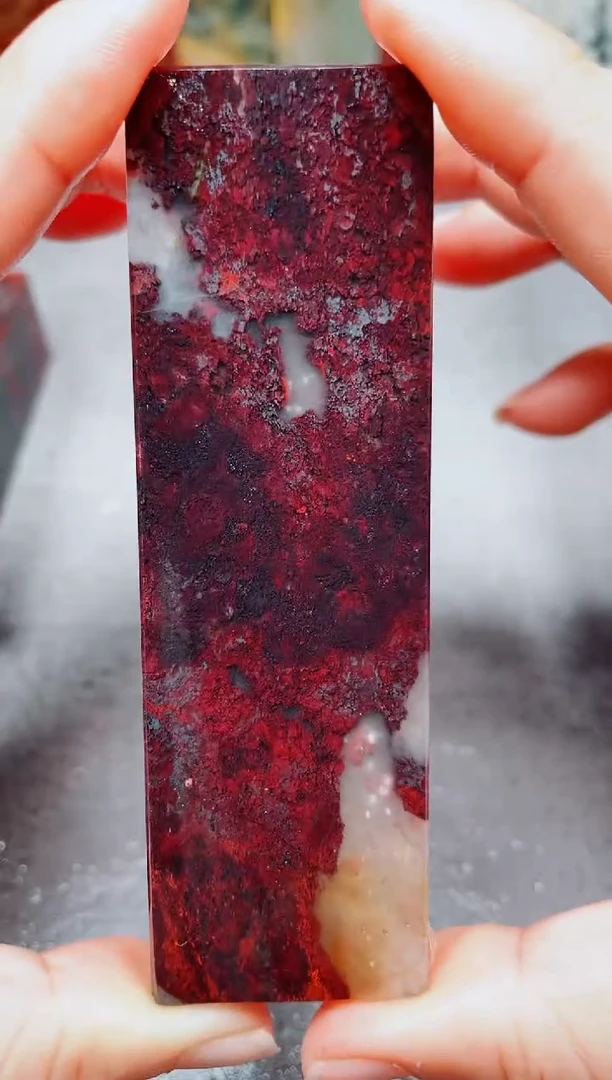 玉桂林鸡血玉素章--9