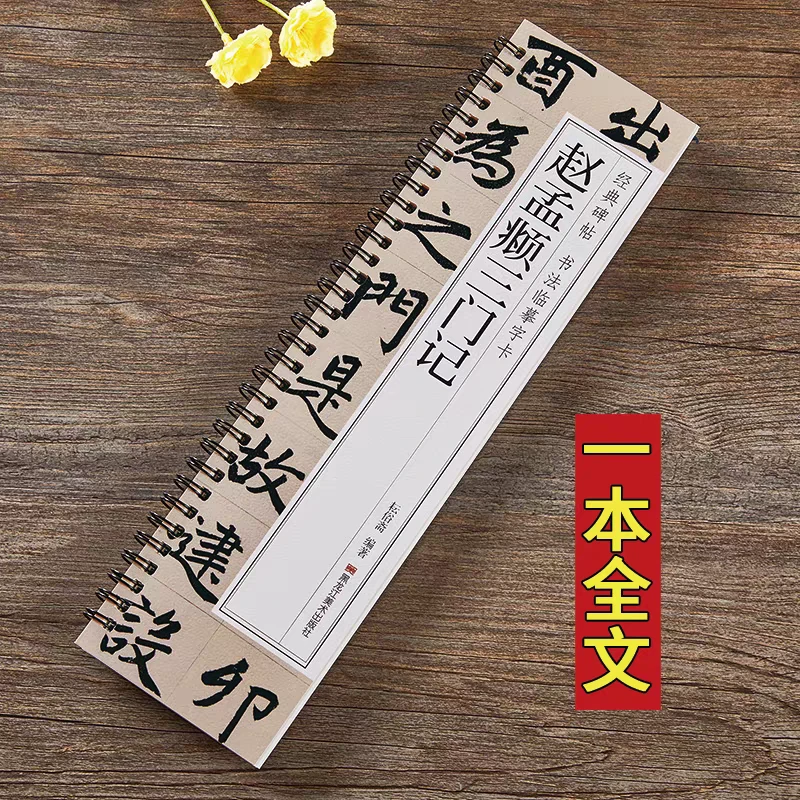 赵孟頫三门记经典临摹字卡  黑龙江美术出版社