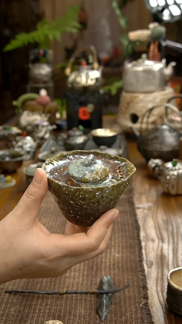 金猛原矿陶土手作柴烧宝瓶