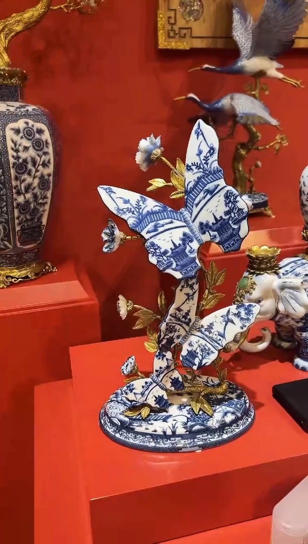 陶瓷陶瓷插花果盘01