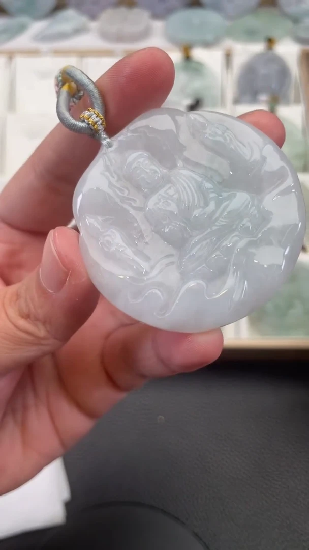 颈饰未镶嵌翡翠天然缅甸翡翠A货396