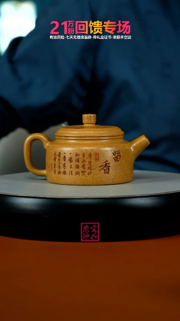 茶壶紫砂李传荣黄金段留香德中210CC