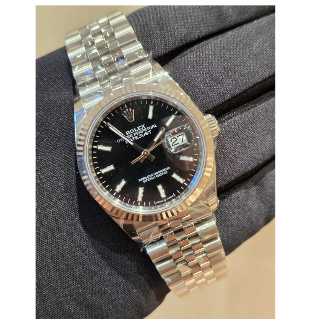 Rolex/劳力士 黑色盘面 蚝式钢材质 36mm表径