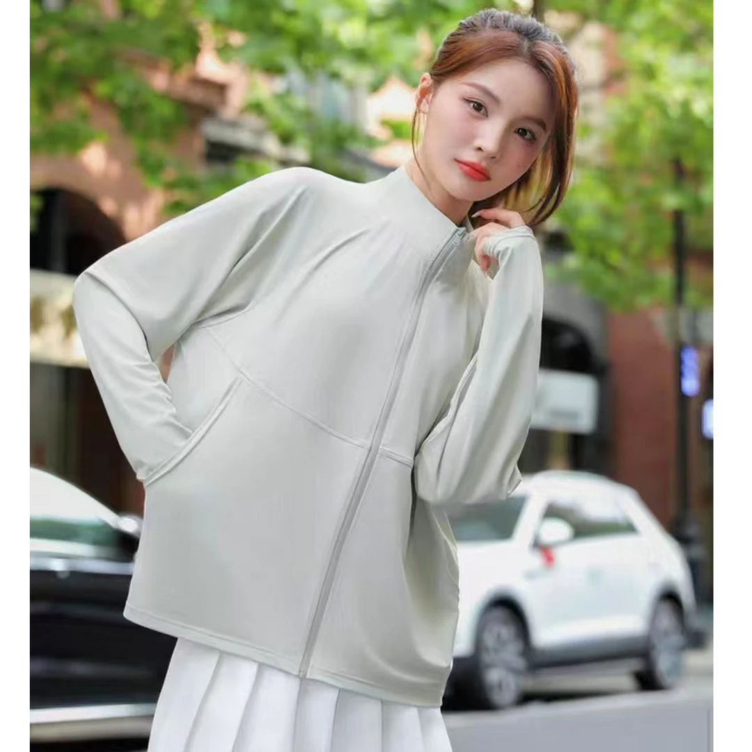 8336-瑜伽款防晒衣（冷茶灰）