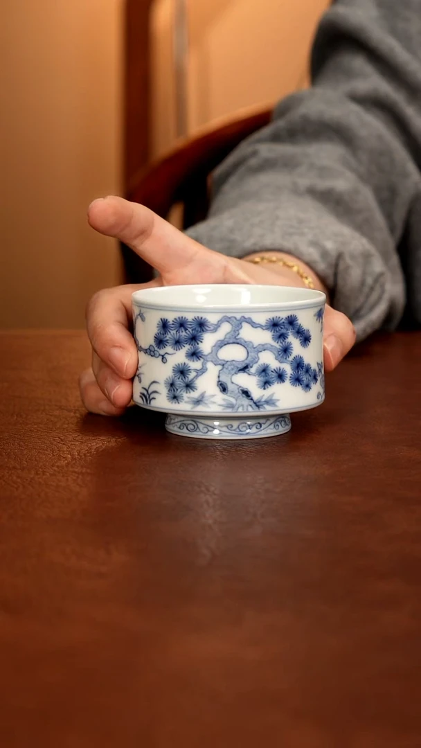 安*景德镇瓷器，青花瓷手绘茶具~