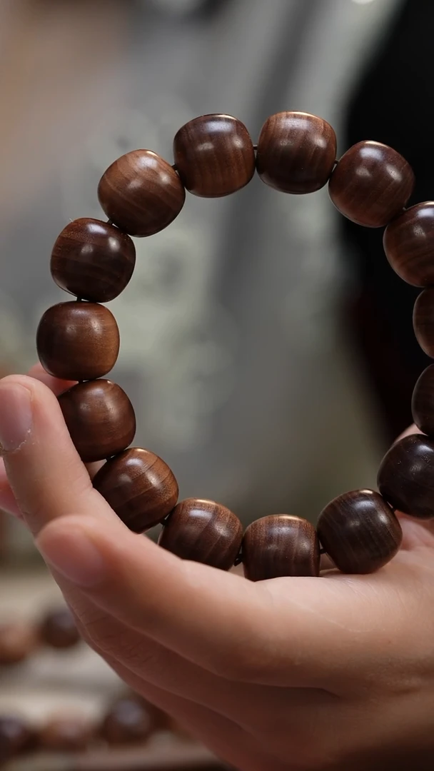 檀香木手串/手链零*屋老山檀香15*16老型单圈沉水