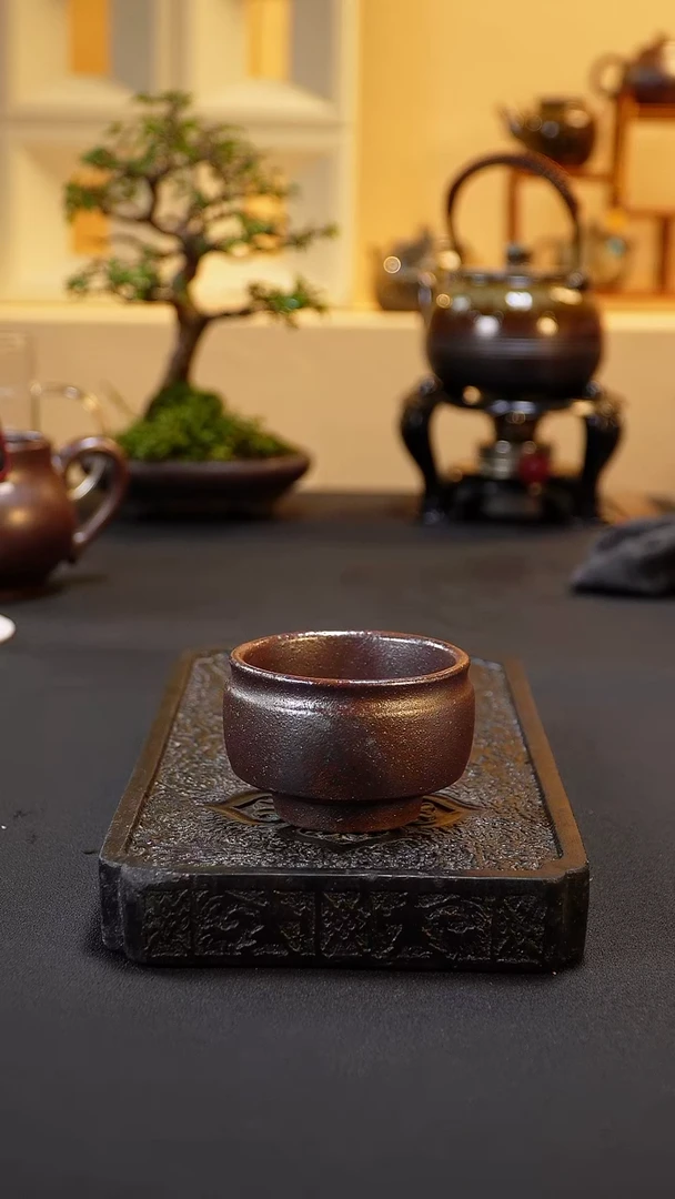 茶壶紫砂纯自然柴烧