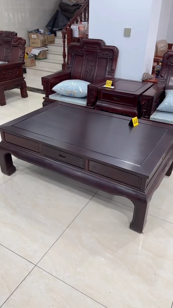 【闪购商品】黑酸枝木类柜类家具138*88*50非洲酸枝茶几