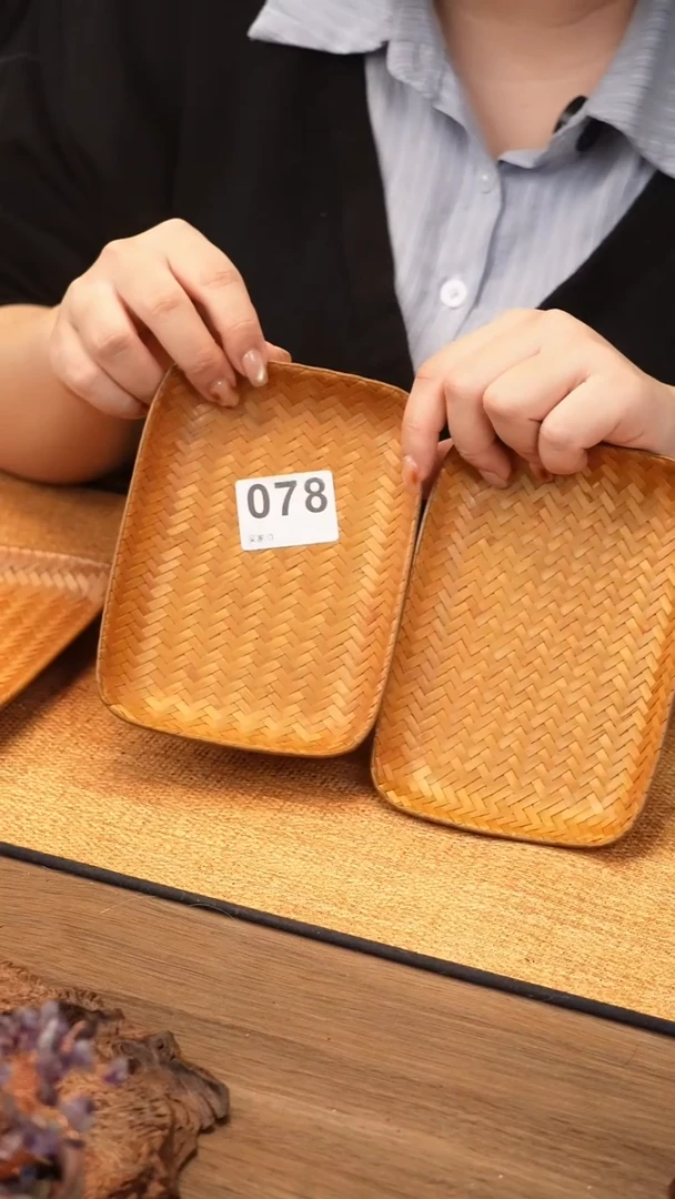 K*X078号云小屋非遗手工竹盘