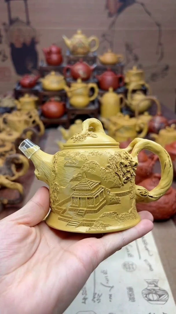 【闪购商品】紫砂壶山水人家金钟壶