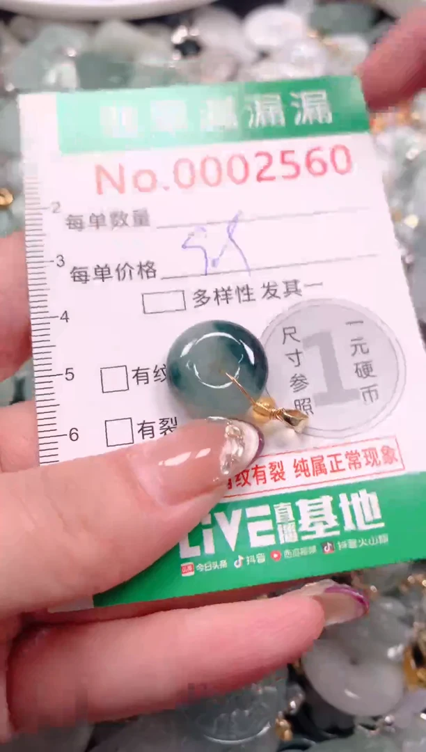 吊坠(不含链)未镶嵌翡翠2560