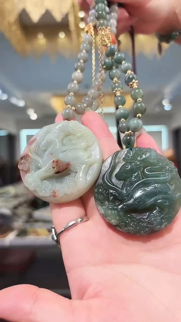 未镶嵌岫玉颈饰吊坠多样式发货只发一个