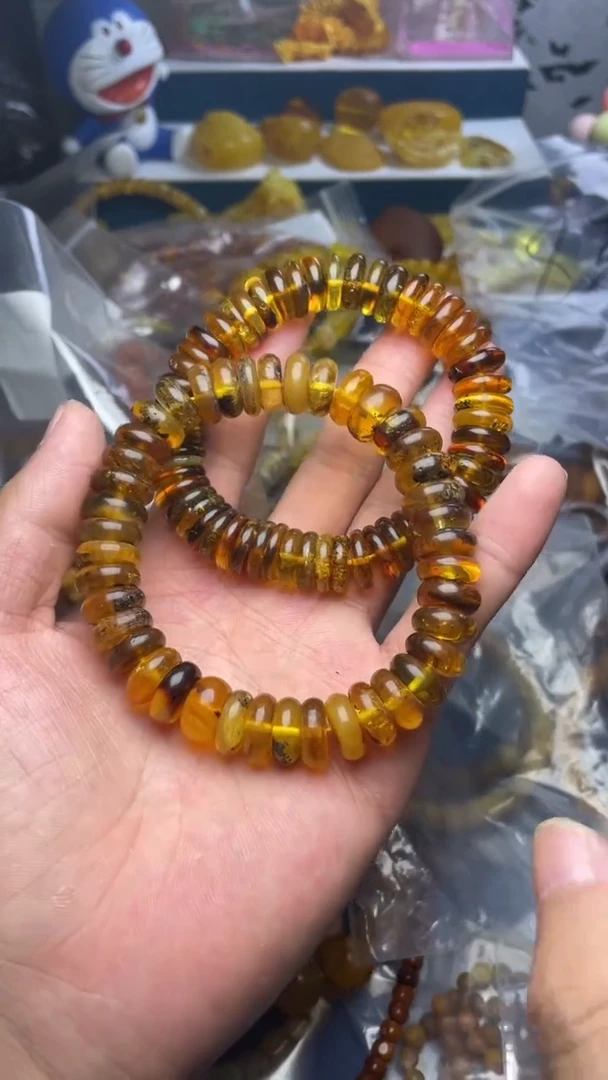未镶嵌琥珀珠宝奇石手串