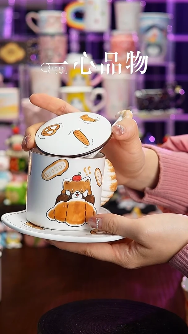 杯子瓷S98景德镇手工手绘杯子摆件