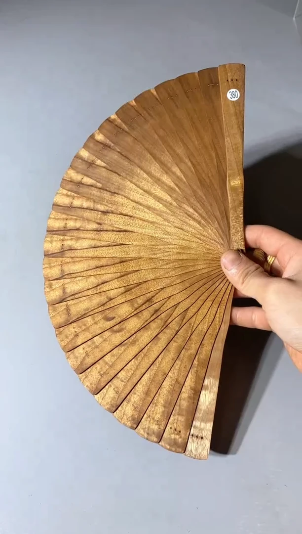 金丝楠380号18cm金丝楠木小叶桢楠扇子