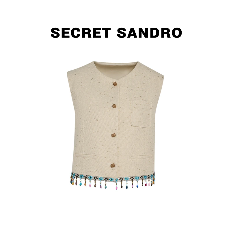 【手工】【多娜&Secret Sandro粉丝专享】马甲 G55213098N