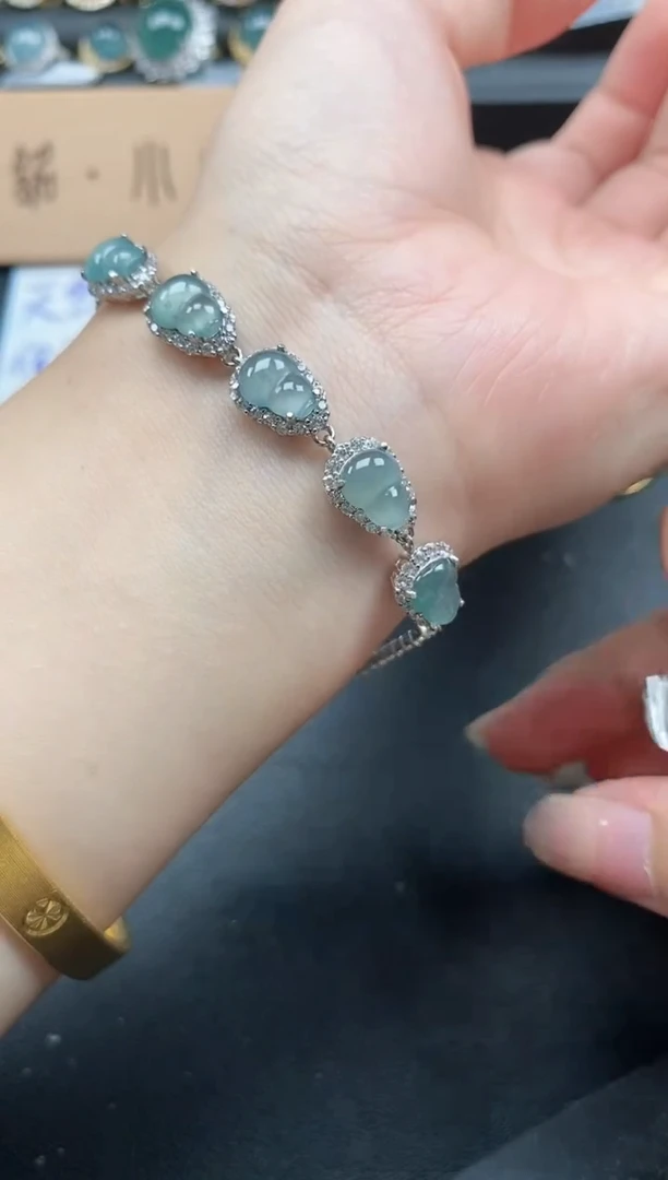 翡翠戒指银S925镶嵌51511