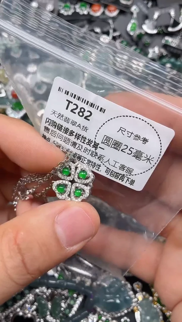 翡翠未镶嵌颈饰T282项链