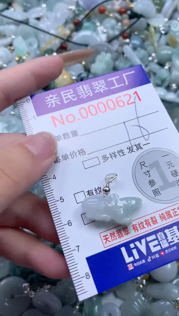 翡翠未镶嵌吊坠(不含链)621